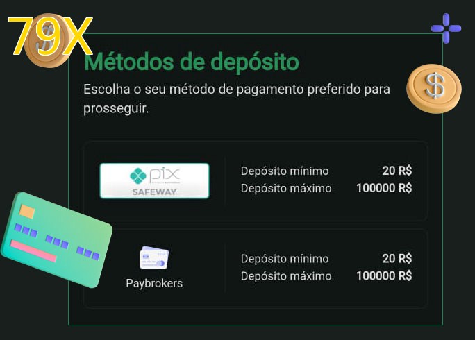 O cassino 79Xbet oferece uma grande variedade de métodos de pagamento